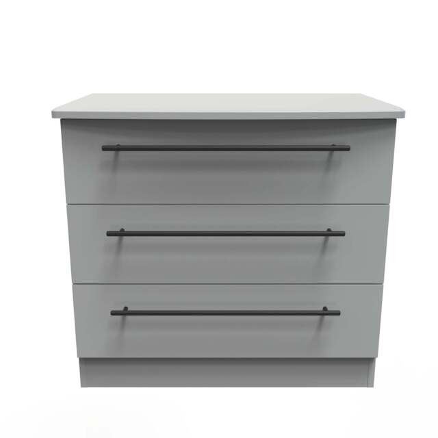 Beverley Chest of Drawers Grey 3 Drawers 77cm