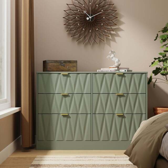 Las Vegas F Large Chest of Drawers Not Applicable 6 Drawers 115cm