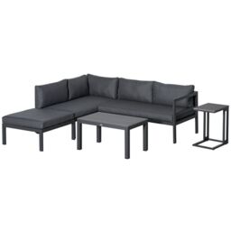 Outsunny 5-Piece L-Shaped Garden Furniture Set