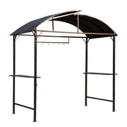 Outsunny 2.5 x 1.2M Metal BBQ Shelter - Coffee