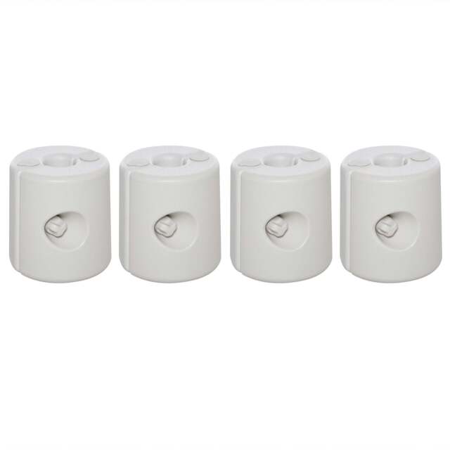 4-Piece Canopy Tent Weight Rapid Clip Gazebo Feet Fill with Water or Sand White