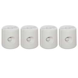 4-Piece Canopy Tent Weight Rapid Clip Gazebo Feet Fill with Water or Sand White