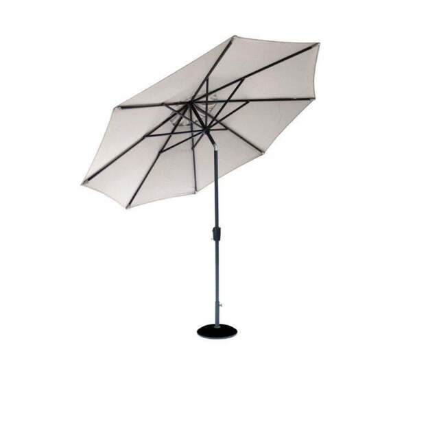 Elizabeth Garden Parasol by Garden Must Haves - 2.7 x 2.7M Grey