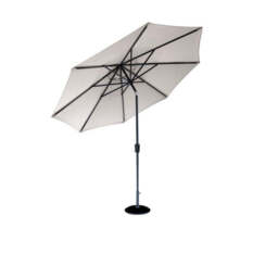 Elizabeth Garden Parasol by Garden Must Haves - 2.7 x 2.7M Grey