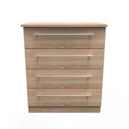 Sherwood Chest of Drawers Light Oak 4 Drawers 77cm