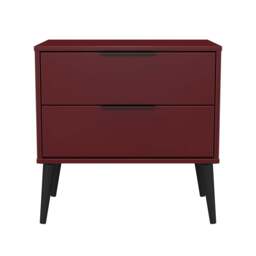 Hong Kong B Chest of Drawers Red 2 Drawers 60cm