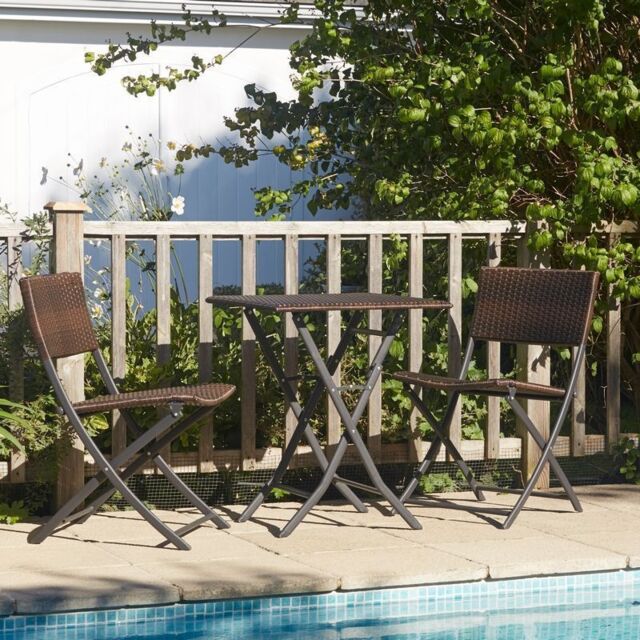Nevada Garden Bistro Set by Royalcraft - 2 Seats Cushions