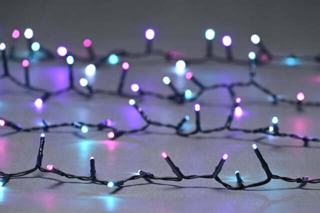 Christmas Tree Fairy Lights Multifunction Multicolour Outdoor 2000 LED - 49.97m