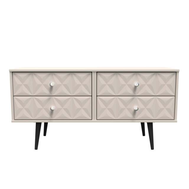 Pixel Large Chest of Drawers Off-white 4 Drawers 115cm