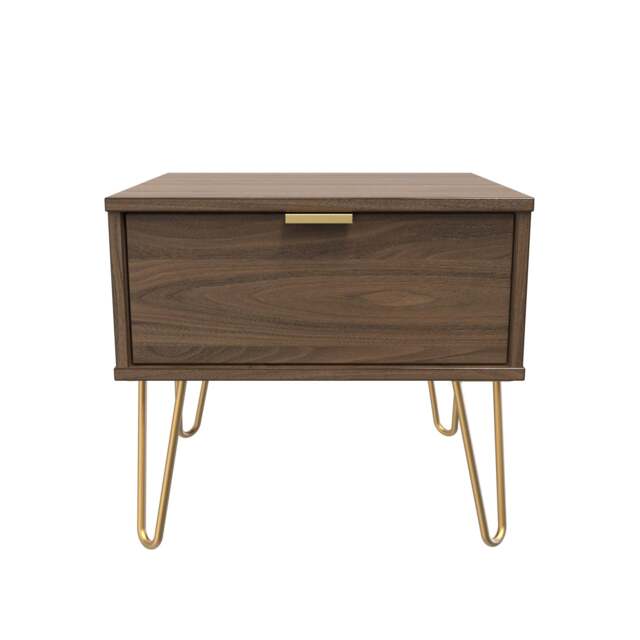 Hong Kong F Side Table Oak 1 Drawer 40cm
