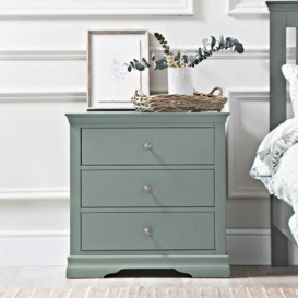 Florence Sage Green Painted Chest of 3 Drawers