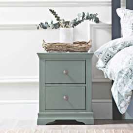 Florence Sage Green Painted Large Bedside Table