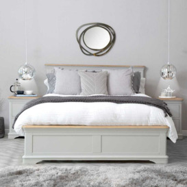 Ashbourne Grey Painted Double Bed Frame