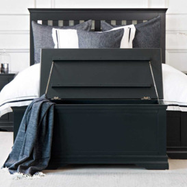 Florence Midnight Grey Painted Blanket Box
