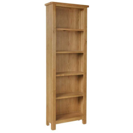 Rutland Oak Tall Narrow Bookcase
