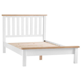Suffolk White Painted Oak King Size Bed Frame