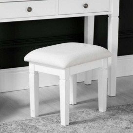 Florence White Painted Dressing Stool
