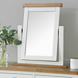 Chester White Painted Oak Dressing Table Mirror