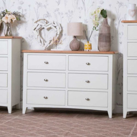 Gloucester White Painted Chest of 6 Drawers