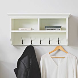 Monaco White Small Coat Rack