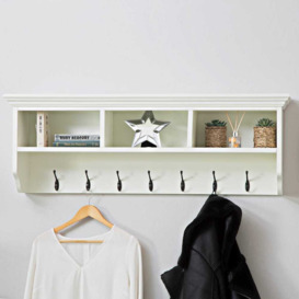 Monaco White Large Coat Rack