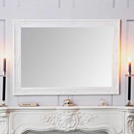 Vienna White Frame Rectangular Wall Mirror 75 x 105cm