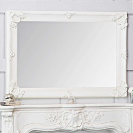 Valencia White Frame Rectangular Wall Mirror 80 x 115cm