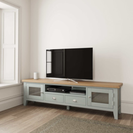 Suffolk Grey Painted Oak Extra Large TV Unit