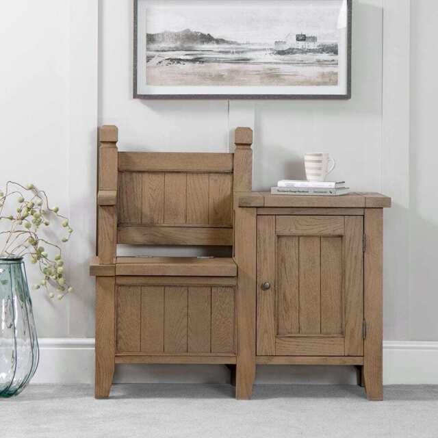 Falmouth Oak Monks Bench
