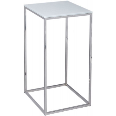 Kensal Square Lamp Stand - Comes in White Glass and Stainless Steel, White Glass and Black & White Glass and Brass Options - image 1