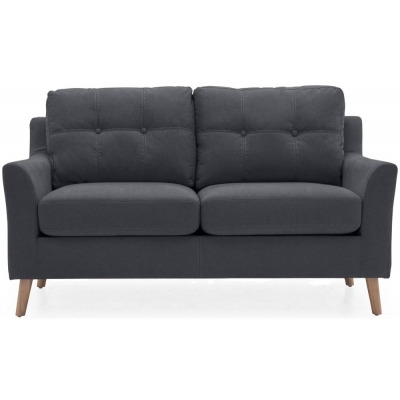 Vida Living Olten Charcoal Fabric 2 Seater Sofa - image 1