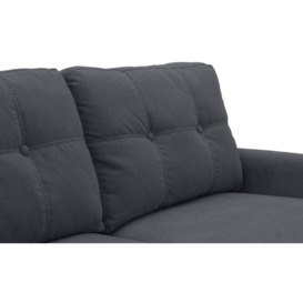 Vida Living Olten Charcoal Fabric 2 Seater Sofa - thumbnail 2