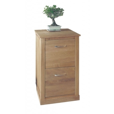 Mobel Oak 2 Drawer Filing Cabinet - image 1