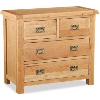 Addison Natural Oak Chest of Drawers, 2 + 2 Drawers