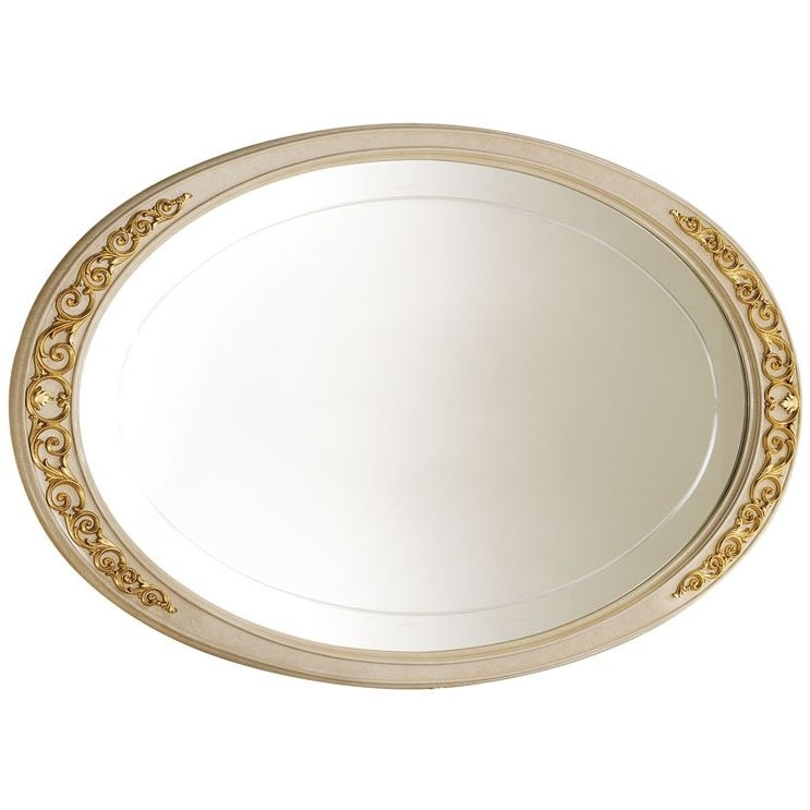 Arredoclassic Melodia Golden Italian Oval Small Mirror - image 1