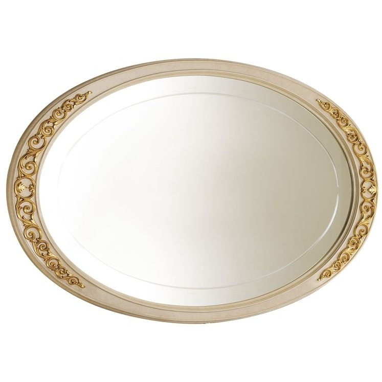 Arredoclassic Melodia Golden Italian Oval Large Mirror - image 1