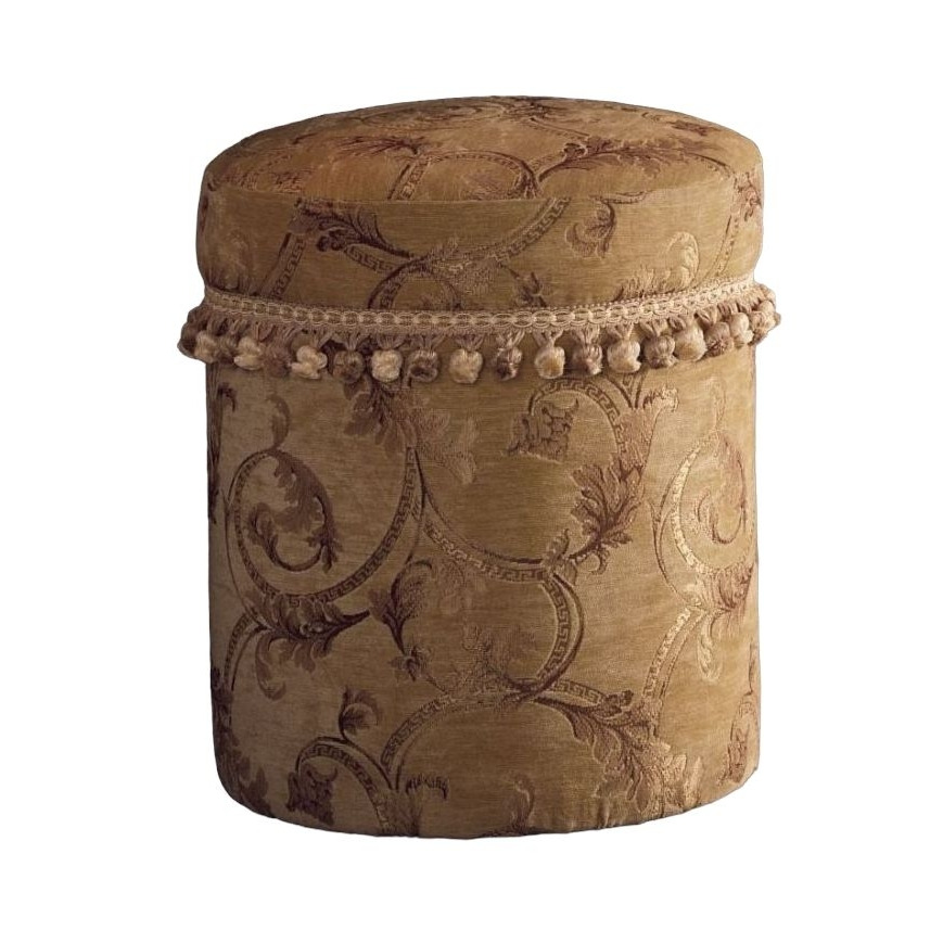 Arredoclassic Leonardo Italian Fabric Pouf - image 1
