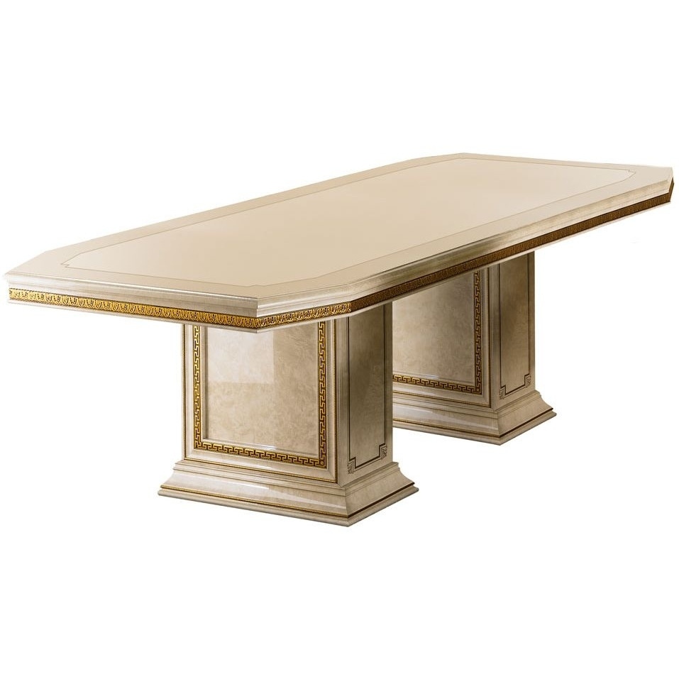 Arredoclassic Leonardo Golden Italian 200cm-300cm Rectangular Extending Dining Table - image 1