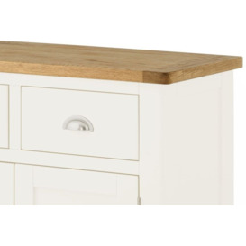 Portland Ivory White Painted 2 Door Sideboard - thumbnail 2