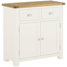 Portland Ivory White Painted 2 Door Sideboard - thumbnail 1