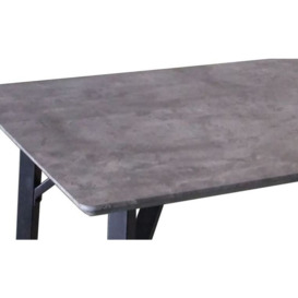 Tetro Concrete Effect Dining Table - 4 Seater - thumbnail 2