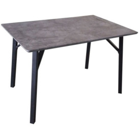 Tetro Concrete Effect Dining Table - 4 Seater - thumbnail 1