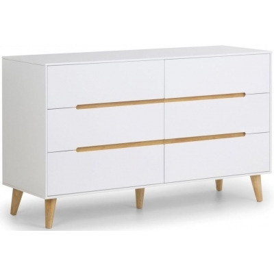 Alicia 6 Drawer Chest - Comes in White and Anthracite Options - image 1