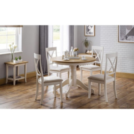 Davenport Ivory Lacquered Round Dining Table - 2 Seater - thumbnail 2