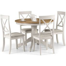 Davenport Ivory Lacquered Round Dining Table - 2 Seater - thumbnail 3