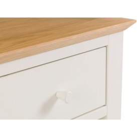 Salerno Ivory Painted 1 Drawer Bedside Cabinet - thumbnail 2