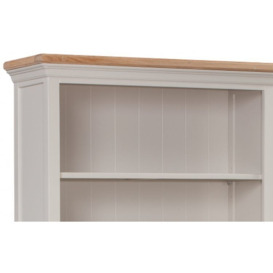 Homestyle GB Cotswold Oak and Painted Large Bookcase - thumbnail 2