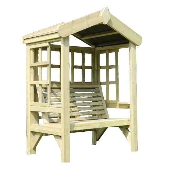 Churnet Valley Cottage 2 Seater Garden Arbour Trellis Back and Sides