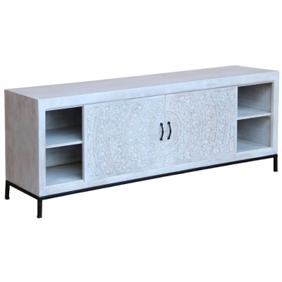 Cuttack Mango Wood and Metal TV Cabinet - image 1