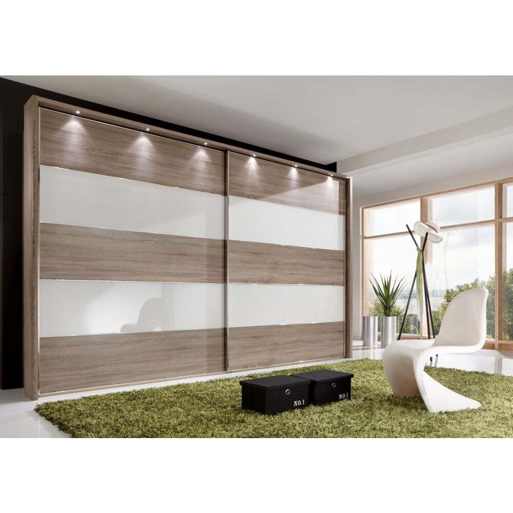 Wiemann Sunset Sliding Wardrobe with Line 2 and 4 in Highlight Color